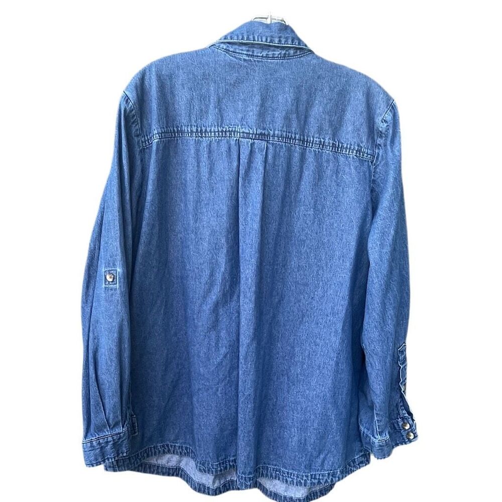 Joan Rivers size XL button front denim jacket. - Picture 3 of 8